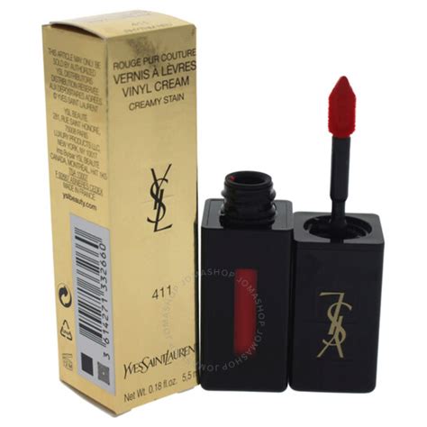 Ysl / Vinyl Cream Lip Stain (411) Rhythm Red .18 oz (5.3 ml)